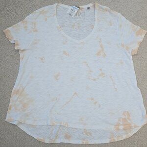 NWT ATM Anthony Thomas Melillo Tie-Dye Slub Knit V-Neck Top M/L
